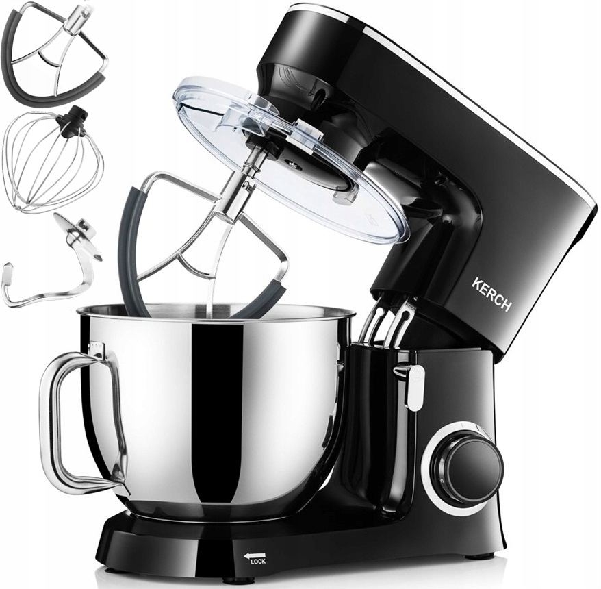 robot-kuchenny-planetarny-mikser-kerch-baker-black-7l-3000w-akcesoria-zalaczone-wyposazenie-hak-mieszadlo-misa-oslona-misy-robot-trzepak
